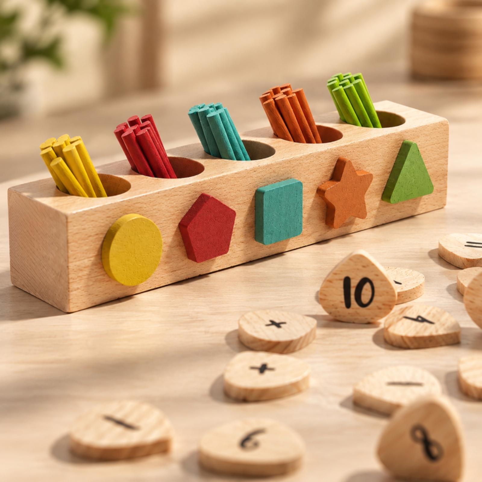 Drewniana zabawka edukacyjna d – Kids Education Number recenzja i cena
