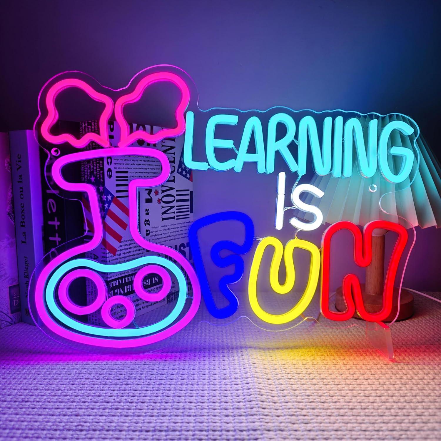 Nauka to zabawa - Neonowy znak – Kids Education Motivation recenzja i cena